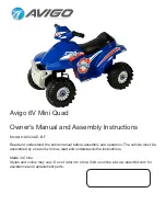 Preview for 1 page of Avigo AVQUAD-B-F Owner'S Manual