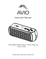 Preview for 1 page of Avio AV3233 Instruction Manual