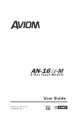 Предварительный просмотр 1 страницы Aviom AN-16/i-m User Manual