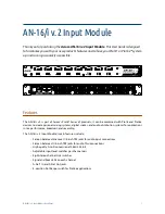 Предварительный просмотр 9 страницы Aviom AN-16/i v.2 User Manual