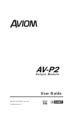 Предварительный просмотр 1 страницы Aviom AV-P2 User Manual