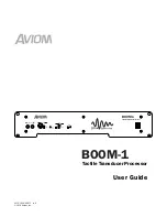 Предварительный просмотр 1 страницы Aviom BOOM-1 User Manual