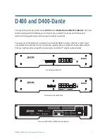 Предварительный просмотр 9 страницы Aviom D400-Dante User Manual