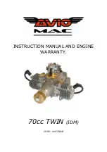 AvioMac 70cc Twin Instruction Manual preview