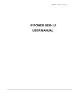 Aviosys IP POWER 9258-1U User Manual предпросмотр