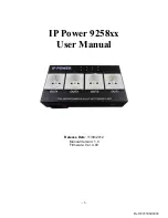 Preview for 1 page of Aviosys IP Power 9258AU User Manual