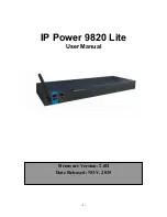 Aviosys IP Power 9820 Lite User Manual preview