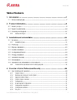 Preview for 3 page of AVIRA PROFESSIONAL SECURITY User Manual
