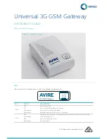 AVIRE 452 003/AU Installation Manual предпросмотр