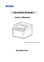 Preview for 1 page of Avision AD8100 User Manual