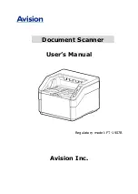 Preview for 1 page of Avision AD8120UN User Manual