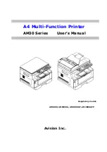 Avision AM30 A Series User Manual предпросмотр