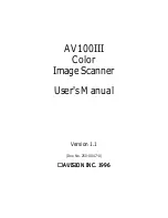 Avision AV100III User Manual preview