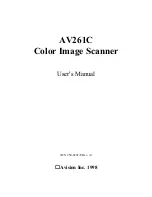 Avision AV261C User Manual preview