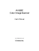 Avision AV620C User Manual preview