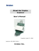 Предварительный просмотр 1 страницы Avision FL-1202S User Manual