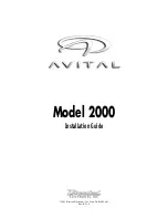Avital 2000 Operation Manual preview
