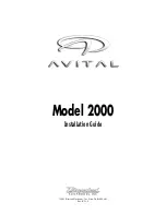 Preview for 1 page of Avital 2000 Operation Manual