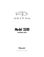 Preview for 1 page of Avital 2300 Installation Manual