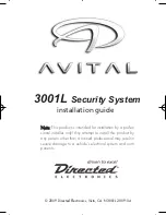 Предварительный просмотр 1 страницы Avital 3001L Installation Manual