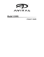 Avital 3300L Owner'S Manual preview