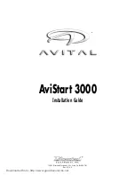 Preview for 1 page of Avital AviStart 3000 Installation Manual