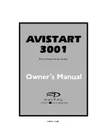 Preview for 1 page of Avital AVISTART 3001 Owner'S Manual