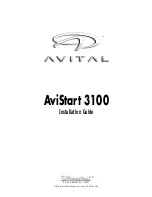 Avital AviStart 3100 Installation Manual preview