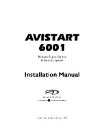 Avital AviStart 6001 Installation Manual preview