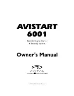Avital AviStart 6001 Owner'S Manual preview