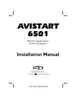 Preview for 1 page of Avital AVISTART 6501 Installation Manual