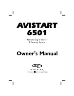 Avital AVISTART 6501 User Manual preview