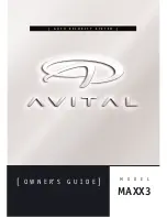 Предварительный просмотр 1 страницы Avital MAXX3 Owner'S Manual