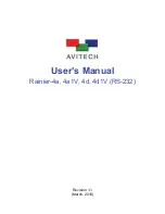 Предварительный просмотр 1 страницы Avitech Rainier-4a User Manual