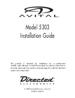 Avitel 5303 Installation Manual preview