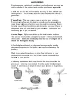 Preview for 7 page of AVIVA Iceberg Climbing Wall Instructions & Warnings