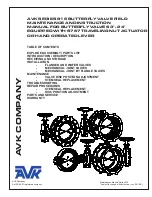 AVK 816 Series Maintenance And Instruction Manual предпросмотр