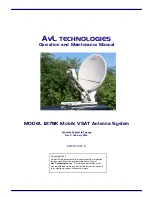 Preview for 1 page of AvL Technologies 1278K Operation And Maintenance Manual