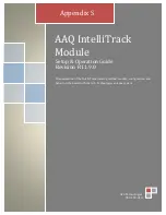 Предварительный просмотр 1 страницы AvL Technologies AAQ IntelliTrack Module Setup & Operation Manual