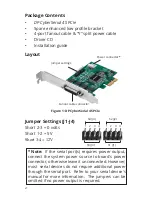 Предварительный просмотр 2 страницы AvLab DP CyberSerial 4S PCIe Installation Manual