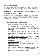 Preview for 5 page of AvLab DP FireWire 2-Port PCIe Installation Manual