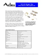 Preview for 1 page of Avlex HS-48 Fitting And Handling Manual