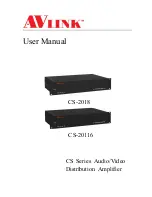 Preview for 1 page of AVLink CS-20116 User Manual