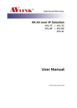 Preview for 1 page of AVLink IPS-M User Manual