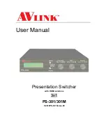 Предварительный просмотр 1 страницы AVLink PS-301 User Manual