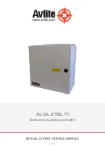 Preview for 1 page of Avlite AV-OL-CTRL-T1 Installation & Service Manual