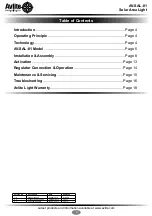 Preview for 3 page of Avlite AV-SAL-01 Installation & Service Manual