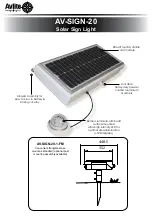 Preview for 2 page of Avlite AV-SIGN-20 Installation & Service Manual