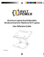 Preview for 1 page of AVLT-Power Aluminum Laptop Stand Adjustable Notebook Stand for MacBook &
PC Laptop User Reference Manual