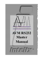 AVM AVM RS232 Manual preview